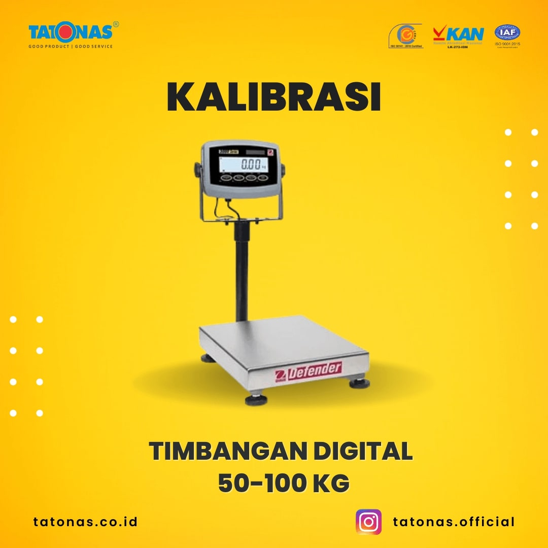 Jasa Kalibrasi Timbangan Digital 50-100kg